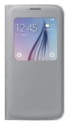 Samsung flipové pouzdro S-view, Galaxy S6, stříbrná
