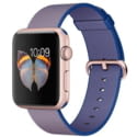 Apple Watch Sport, 42 mm, růžově zlatý hliník – modrý tkaný řemínek - II. jakost